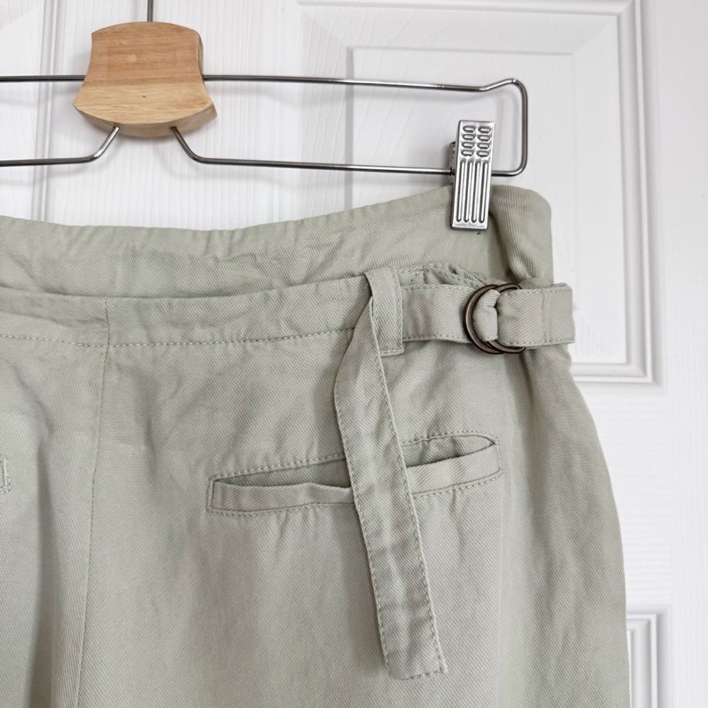 Free People Falling Out Straight Leg Trouser in Alfalfa Size 4 - Picture 8 of 13